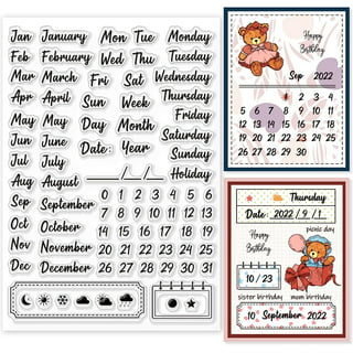 Calendar Days - Digital Stamp Set