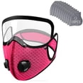 thumbnail image 2 of Face Mask for Dust with Detachable Clear | Reusable Mask with 10 Filter for Sports & Outdoor | Protective Motorcycle Protective Gear for Men Women, 2 of 4