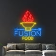 thumbnail image 4 of Handmadetneonsign Fusion Food Neon Sign, Fusion Cuisine Wall Art Decor, Restaurant Wall Decor, 4 of 5