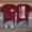 Wine, variant on Shirts for Women At The Ballpark Is Where I Spend Most Of My Days Baseball Print Short Sleeve T Shirt Soft Cotton Blend O-Neck Loose Fit Graphic Tee for Game Day L Size Spring Summer Womens Tops