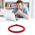 thumbnail image 4 of String Bracelets Red Braided Handmade Soft Thread Rope Ropes Bracelet Vintage Simple Fadeproof Adjustable Ropes Bracelet Kids Mother Daughter 14CM, 4 of 9