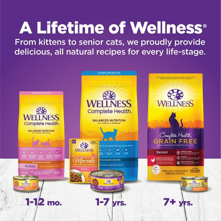 Wellness Complete Health Age Advantage Senior Wet Cat Food Tuna