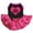 Black/Hot Pink, variant on Petitebelle 'Free Kisses' Heart Puppy Dog Dress (Black/Gold Black Lace, X-Large)