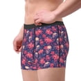 thumbnail image 2 of Pofeuu red Skull flower Print Men’s Boxer Briefs, Moisture-Wicking Underwear, Regular,Trunk-Small, 2 of 5