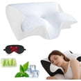thumbnail image 1 of Pillows, Neckhaven Pillow Hospitality Collection, Premium Necks & Posture Support, Ergonomic Memory Foam Pillows, Contoured Support Pillow for Side Back Stomach Sleepers (White), 1 of 7