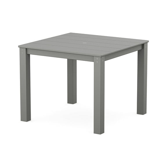 POLYWOOD Parsons 38" X 38" Dining Table in Slate Grey
