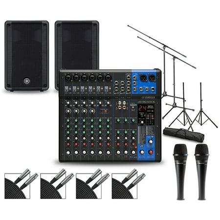 Yamaha Complete PA Package with MG12XUK Mixer and Yamaha DBR Speakers 12" Mains