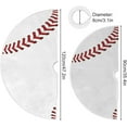 thumbnail image 3 of Coolnut Baseball Christmas Tree Skirt Home Decoration Large Round Christmas Tree Skirt for Holiday Party Home Christmas Day Ornaments,35.4", 3 of 6