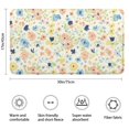 thumbnail image 3 of Pioneer Flower Floral Print Pattern Bathroom Rugs Mat, Non Slip Microfiber Bathroom Rug with Rubber Backing, Soft Mats for Bathroom Floor Tub Shower, 17"x30", 3 of 5