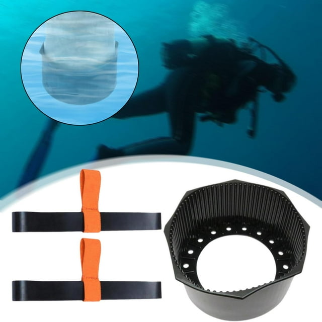 Banda de retención de buceo para dispositivo de snorkel de 12 cilindros, banda de retención multifunción de fácil uso con banda de sujeción para bota naranja