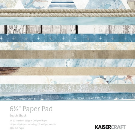 Kaisercraft Paper Pad 6.5"X6.5" 40/Pkg-Beach Shack