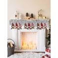 thumbnail image 2 of Grey Christmas Gnomes Mantel Scarf Fireplace Decorations for Living Room, Xmas Balls Snowflake Fireplace Mantel Scarf Cover Runner for Halloween/Thanksgiving/Christmas Decor 90"x17", 2 of 6