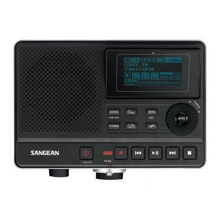 Sangean DAR-101 Tabletop Rechargeable Digital MP3 Recorder with Built-in Stereo Microphone