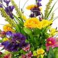 thumbnail image 3 of Artificial Dahlia, Morning Glory and Ranunculus and Blossom Fillers Mixed Bush - 30 Stems for Home, Wedding, Restaurant and Office Decoration Arrangement, Summer Mix, 3 of 5