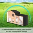 thumbnail image 2 of Rabbit Hutch Cover 210D Durable Thermal Covers Pet Crate Covering for Cage with Pointed Window Easy to Install Two Size, 2 of 7