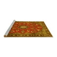 thumbnail image 2 of Ahgly Company Machine Washable Indoor Round Persian Yellow Traditional Area Rugs, 7' Round, 2 of 4