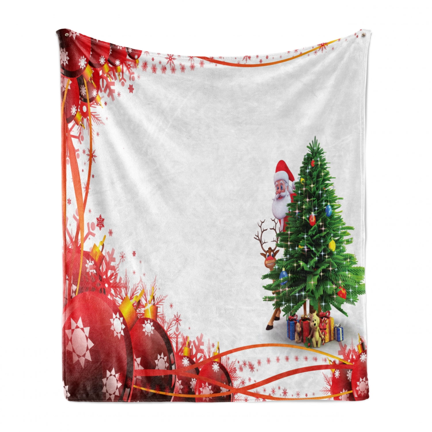 Christmas Tree Santa Claus ReindeerFlannel Fleece Throw Blanket Use on Super Soft Plush Microfiber Solid Blanket for Couch Bed Chair Sofa Light Fleece Blanket for Men Women Kids. Christmas Tree Santa Claus ReindeerFlannel Fleece Throw Blanket Use on Super Soft Plush Microfiber Solid Blanket for Couch Bed Chair Sofa Light Fleece Blanket for Men Women Kids.