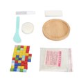 thumbnail image 2 of Kit de posavasos DIY, azulejos de vidrio coloridos, interesante posavasos educativo, Kit de fabricación artesanal para niños, adultos, principiantes, arco iris redondo, 2 of 5