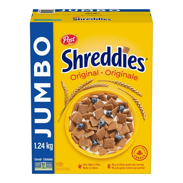 Céréales Shreddies Originale de Post, format géant, 1,24 kg 1.24 kg