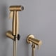 thumbnail image 5 of Bathroom Toilet Bidet Tap Kit - Brushed Gold, Wall Mounted Bidet Sprayer Shower with Shut-off Valve, 5 of 5