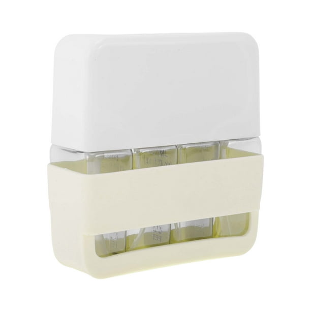 Conjunto de Contenedores de Viaje de 4 Piezas, Botellas de Viaje Reutilizables, Color Beige
