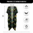 thumbnail image 6 of SCRAWLGOD Palm Tree Print Womens Swimsuit Cover Up Casual Flowy Bathing Suit Cover Up Long Quick Dry Swimsuit Coverup for Beach Party, 6 of 6