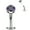 Purple, variant on Clear CZ Gold Tone Bezel Gem Titanium Threadless Floating Belly Ring for Women