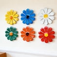 thumbnail image 4 of Colorful Metal Sunflower Wall Decor Set Of 6 Multicolored Flower Wall Art For Home Garden Patio Bathroom Decor, 4 of 7