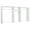 White, variant on Easy Track OK1448 4 to 8 ft.Wide Closet Kit&#44; White