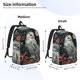 thumbnail image 2 of Fotbe Moon Flower White Owl Mochila de Lona con Estampado, Mochila Duradera, Mochila Versátil de Alta Calidad, Mochila Compacta Vintage-Medium, 2 of 5