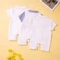 thumbnail image 5 of Coerni Toddler Boy Gentleman Formal Suit Tuxedo Clothes Baby Boys Bowtie Short Sleeve Jumpsuit Bodysuit Pants Outfits, 5 of 9