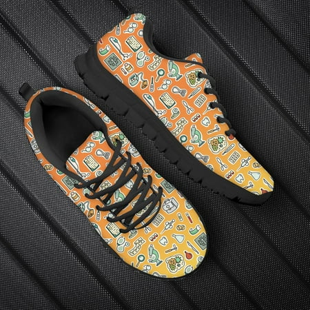 

Summer Ladies Lace Up Sport Jogging Running Shoes For Women 2023 Sneakers Walk Casual Shoes Nurse Teeth Print Mesh Womens Flats