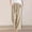 Beige, variant on High Waist Drawstring Wide Leg Pants For Women Casual Solid Color Linen Trousers Comfortable Summer Fashion Plaid Dress Pants for Women Business Casual Animal Print Pants for Women Womens Casual Pants