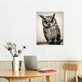 thumbnail image 2 of COMIO  Cute Owl Picture Prints on Canvas Walls Artwrok, Stretched and Framed Modern Giclee Wall Painting for Home Office Room Decoration, 2 of 4