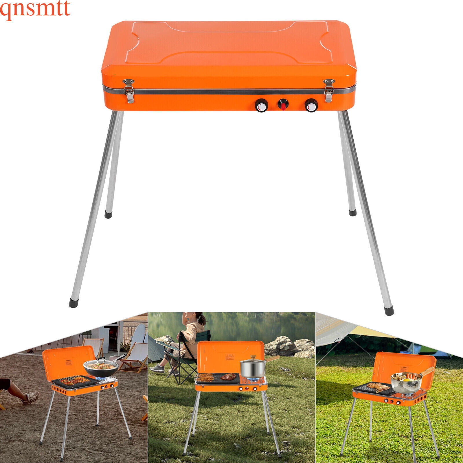 TFCFL Portable Gas Grill Cooker Outdoor Grill Stove Gas Powered for Camping BBQ Picnic