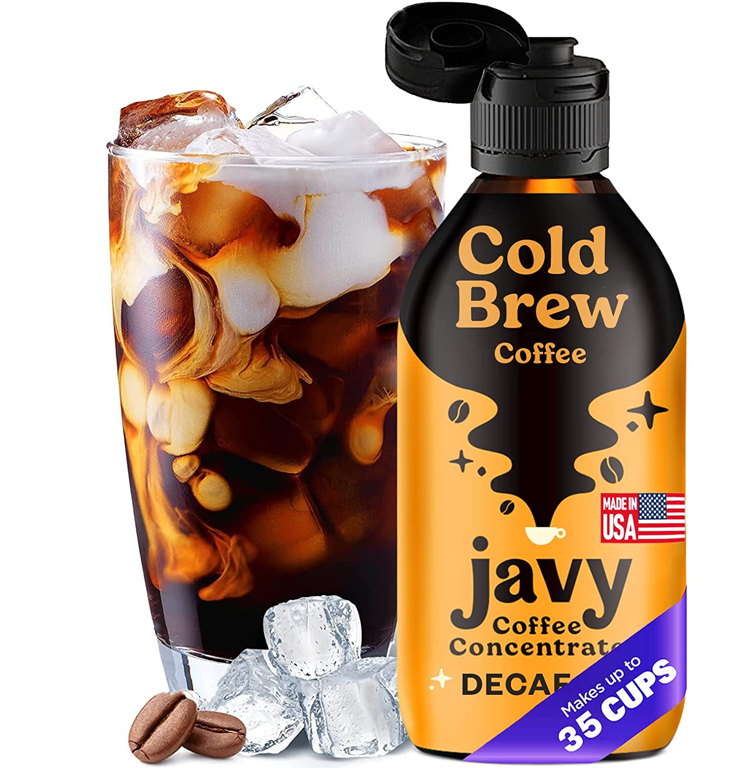 Javy Decaf Cold Brew & Iced Coffee Concentrate, Decaf Instant Coffee