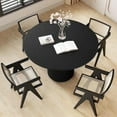thumbnail image 6 of KithKasa Round Dining Table Wood Kitchen Table Pedestal for Dining Room Living Room, 40" Black Dinning Room Tables for 2-4 Adult, Farmhouse Dinner Table with Solid Wooden Table Base(Only Table), 6 of 7