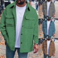 thumbnail image 4 of Men Winter Long Sleeve Jacket Cardigan Casual Baggy Coat Top Shirts Overcoat, 4 of 8