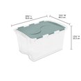 thumbnail image 4 of Sterilite 45 L Hinged Lid Storage Box- Aqua, 4 of 4