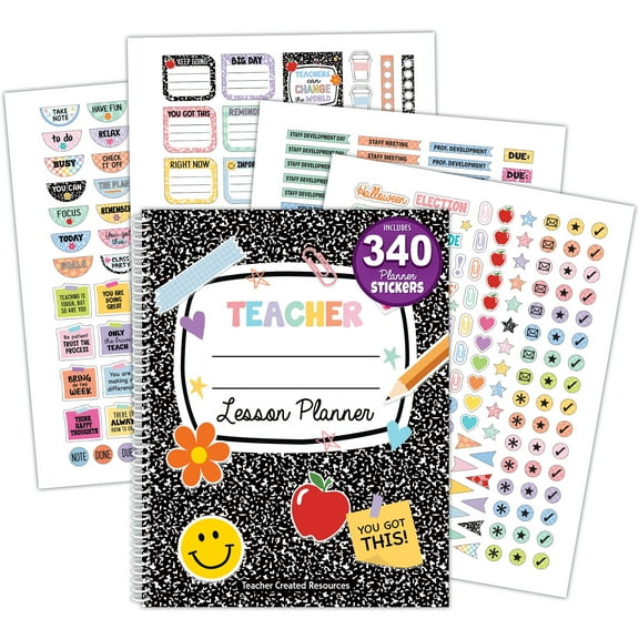 Teacher Created Resources Cool for School Teacher Plan Book