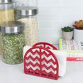 thumbnail image 2 of Home Basics Cast Iron Chevron Design Napkin Holder, Red, 5.7x2x4.75 Inches, 2 of 2