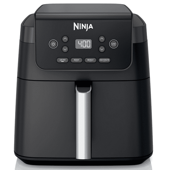Ninja 4-in-1 Pro XL 6.5 Qt Air Fryer w/ Air Crisp Technology, Nonstick Basket & Crisper Plate, AF180 Black