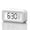 White, variant on DAYBETTER Square Digital Alarm Clock, Battery Operated Clock Mini , Bedside Clock with Night Light, Large Display, Snooze, Temperature, for Living Room, Bedroom, Office