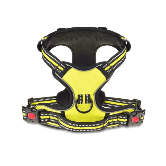 Chaleco para mascotas grandes Noche Reflectante Seguridad Arnés ajustable Correa para el pecho Accesorio portátil transpirable para exteriores Correr XXL Inevent PT000575-04