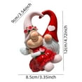 thumbnail image 3 of Taicans Sweet Gnome Figurine Dwarf Ornament,Cute Valentine's Day Gift for Lover Couples,Romantic Home Desktop Decoration for office Desk Shelf Decor, 3 of 5