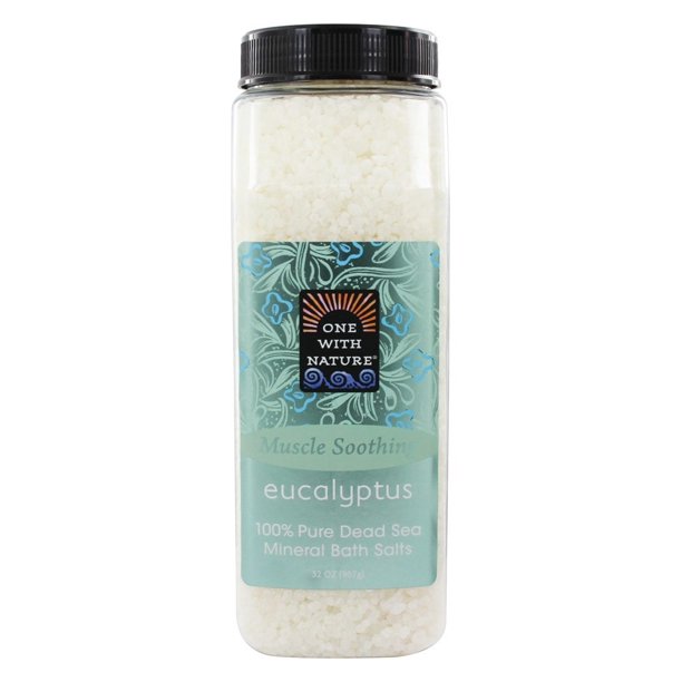 One With Nature Dead Sea Mineral Bath Salts Eucalyptus 32 oz.(pack of 6)