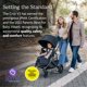 thumbnail image 3 of UPPAbaby Cruz V2 Stroller Full-Featured Stroller With Travel System Capabilities Toddler Seat, Bumper Bar, Bug Shield, Rain Shield Included Noa (Navy Carbon Frame Saddle Leather), 3 of 5