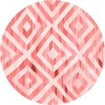 thumbnail image 1 of Ahgly Company Indoor Round Southwestern Red Country Area Rugs, 3' Round, 1 of 4