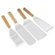 thumbnail image 2 of , de material acero inoxidable, s profesionales para plancha , accesorios resistentes ideales para sartén de hierro 4 piezas Baoblaze raspador de plancha, 2 of 8