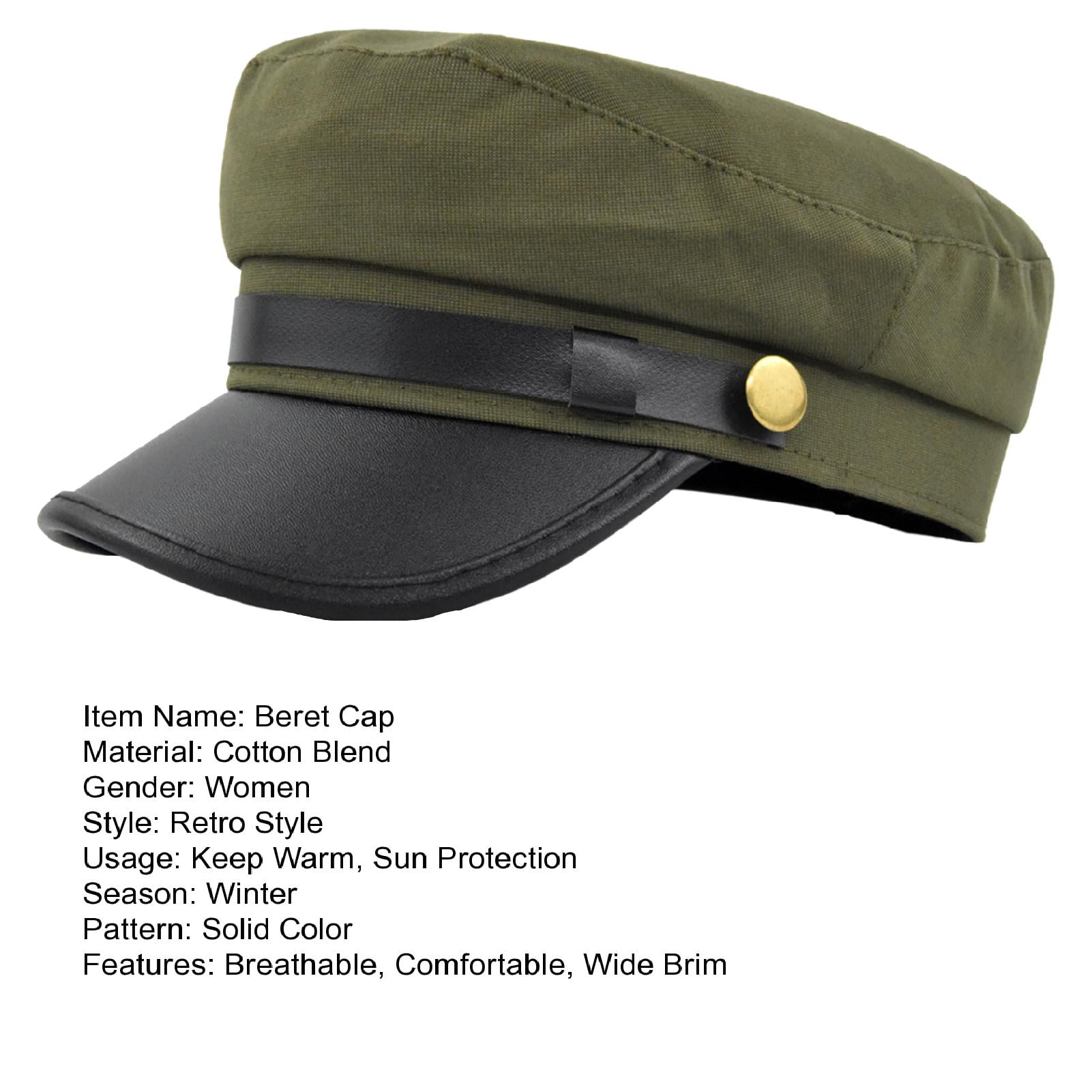 Yirtree Men Women Yacht Captain Sailor Hat Newsboy Cabbie